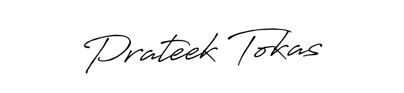 Create a beautiful signature design for name Prateek Tokas. With this signature (Antro_Vectra_Bolder) fonts, you can make a handwritten signature for free. Prateek Tokas signature style 7 images and pictures png