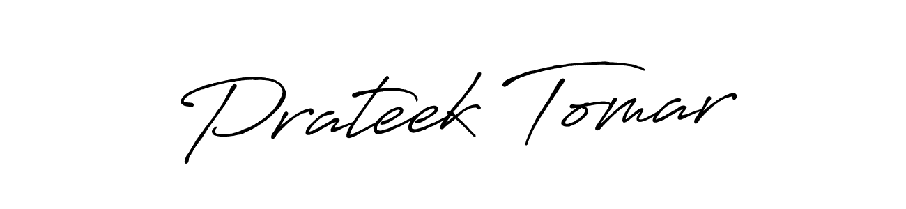 It looks lik you need a new signature style for name Prateek Tomar. Design unique handwritten (Antro_Vectra_Bolder) signature with our free signature maker in just a few clicks. Prateek Tomar signature style 7 images and pictures png