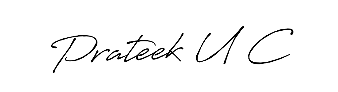 Make a beautiful signature design for name Prateek U C. Use this online signature maker to create a handwritten signature for free. Prateek U C signature style 7 images and pictures png