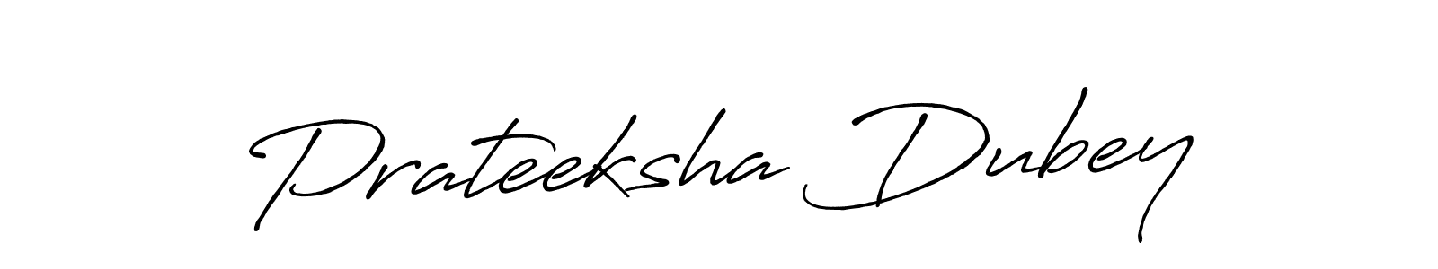 Antro_Vectra_Bolder is a professional signature style that is perfect for those who want to add a touch of class to their signature. It is also a great choice for those who want to make their signature more unique. Get Prateeksha Dubey name to fancy signature for free. Prateeksha Dubey signature style 7 images and pictures png