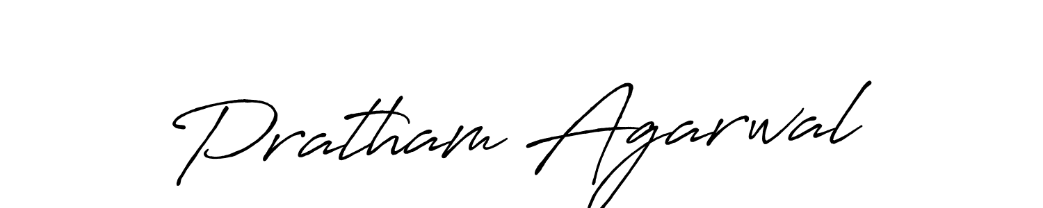 Pratham Agarwal stylish signature style. Best Handwritten Sign (Antro_Vectra_Bolder) for my name. Handwritten Signature Collection Ideas for my name Pratham Agarwal. Pratham Agarwal signature style 7 images and pictures png