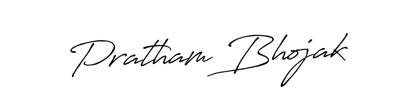 Use a signature maker to create a handwritten signature online. With this signature software, you can design (Antro_Vectra_Bolder) your own signature for name Pratham Bhojak. Pratham Bhojak signature style 7 images and pictures png