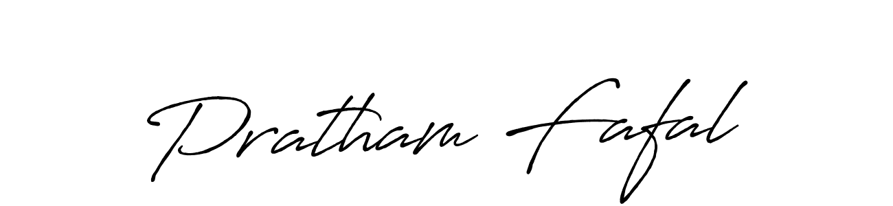 Also we have Pratham Fafal name is the best signature style. Create professional handwritten signature collection using Antro_Vectra_Bolder autograph style. Pratham Fafal signature style 7 images and pictures png