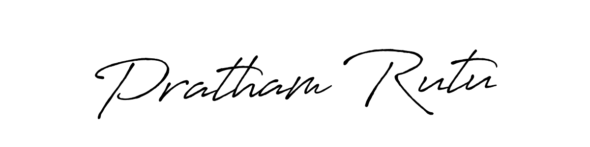 Use a signature maker to create a handwritten signature online. With this signature software, you can design (Antro_Vectra_Bolder) your own signature for name Pratham Rutu. Pratham Rutu signature style 7 images and pictures png