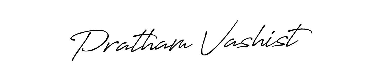 The best way (Antro_Vectra_Bolder) to make a short signature is to pick only two or three words in your name. The name Pratham Vashist include a total of six letters. For converting this name. Pratham Vashist signature style 7 images and pictures png