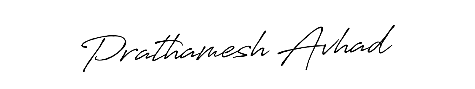 Make a beautiful signature design for name Prathamesh Avhad. With this signature (Antro_Vectra_Bolder) style, you can create a handwritten signature for free. Prathamesh Avhad signature style 7 images and pictures png