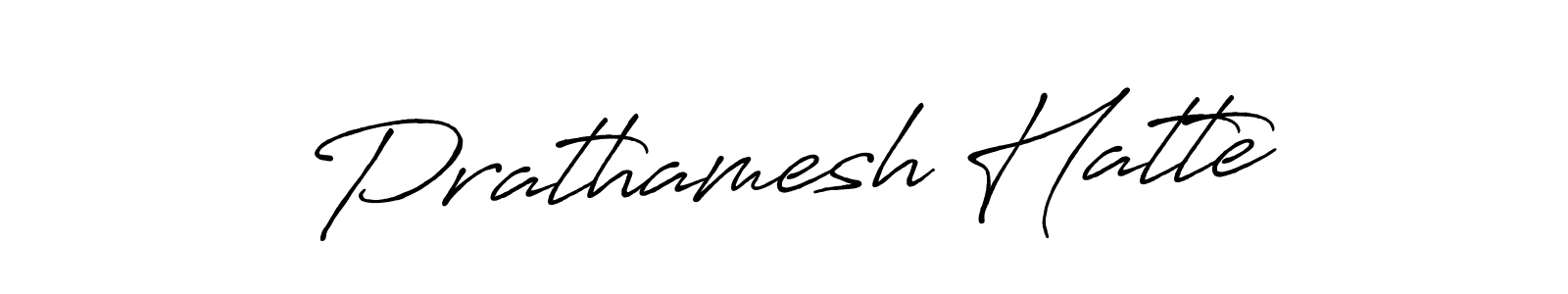 Design your own signature with our free online signature maker. With this signature software, you can create a handwritten (Antro_Vectra_Bolder) signature for name Prathamesh Hatte. Prathamesh Hatte signature style 7 images and pictures png