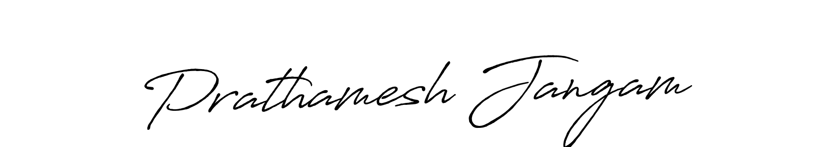 Design your own signature with our free online signature maker. With this signature software, you can create a handwritten (Antro_Vectra_Bolder) signature for name Prathamesh Jangam. Prathamesh Jangam signature style 7 images and pictures png
