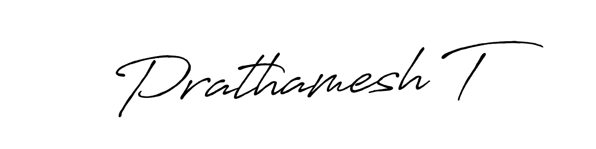 Design your own signature with our free online signature maker. With this signature software, you can create a handwritten (Antro_Vectra_Bolder) signature for name Prathamesh T. Prathamesh T signature style 7 images and pictures png