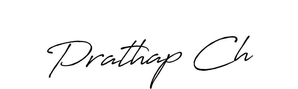 Make a beautiful signature design for name Prathap Ch. With this signature (Antro_Vectra_Bolder) style, you can create a handwritten signature for free. Prathap Ch signature style 7 images and pictures png