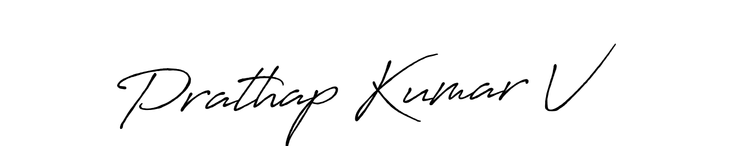 Once you've used our free online signature maker to create your best signature Antro_Vectra_Bolder style, it's time to enjoy all of the benefits that Prathap Kumar V name signing documents. Prathap Kumar V signature style 7 images and pictures png