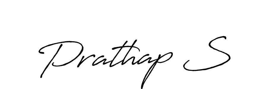 Design your own signature with our free online signature maker. With this signature software, you can create a handwritten (Antro_Vectra_Bolder) signature for name Prathap S. Prathap S signature style 7 images and pictures png