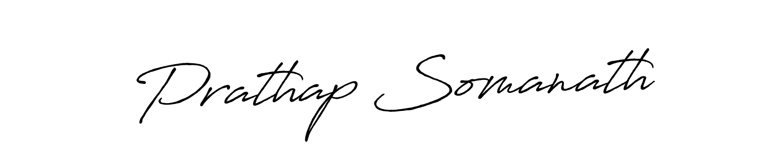 Use a signature maker to create a handwritten signature online. With this signature software, you can design (Antro_Vectra_Bolder) your own signature for name Prathap Somanath. Prathap Somanath signature style 7 images and pictures png