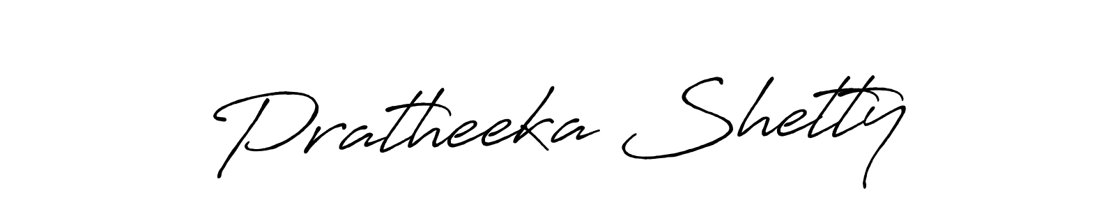 Pratheeka Shetty stylish signature style. Best Handwritten Sign (Antro_Vectra_Bolder) for my name. Handwritten Signature Collection Ideas for my name Pratheeka Shetty. Pratheeka Shetty signature style 7 images and pictures png