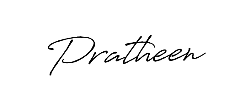 Design your own signature with our free online signature maker. With this signature software, you can create a handwritten (Antro_Vectra_Bolder) signature for name Pratheen. Pratheen signature style 7 images and pictures png