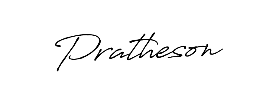 How to make Pratheson name signature. Use Antro_Vectra_Bolder style for creating short signs online. This is the latest handwritten sign. Pratheson signature style 7 images and pictures png