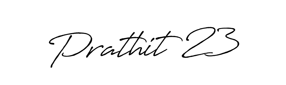 Create a beautiful signature design for name Prathit 23. With this signature (Antro_Vectra_Bolder) fonts, you can make a handwritten signature for free. Prathit 23 signature style 7 images and pictures png