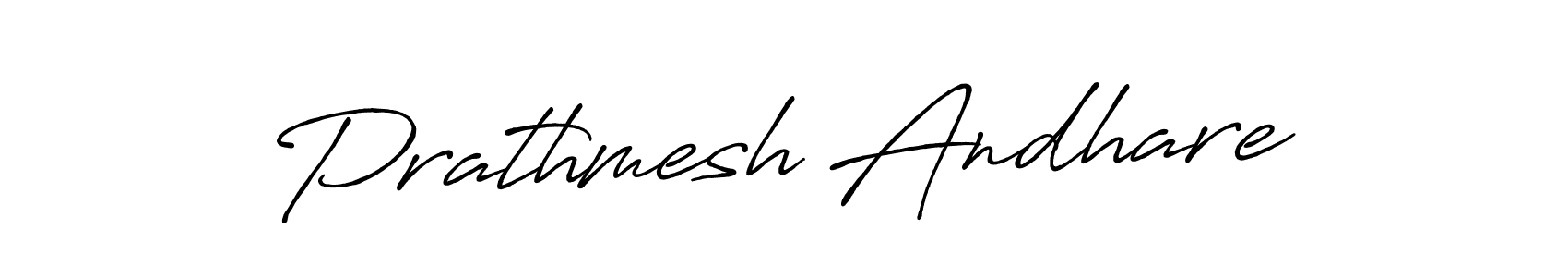 Make a beautiful signature design for name Prathmesh Andhare. With this signature (Antro_Vectra_Bolder) style, you can create a handwritten signature for free. Prathmesh Andhare signature style 7 images and pictures png