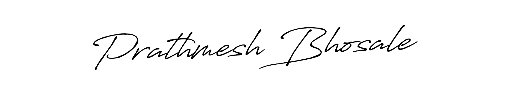 How to make Prathmesh Bhosale name signature. Use Antro_Vectra_Bolder style for creating short signs online. This is the latest handwritten sign. Prathmesh Bhosale signature style 7 images and pictures png