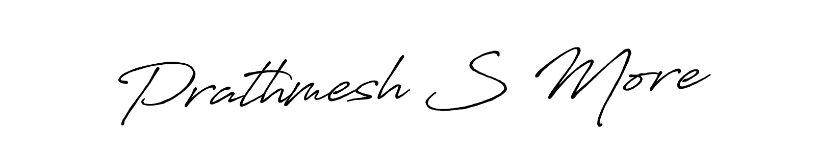 Also You can easily find your signature by using the search form. We will create Prathmesh S More name handwritten signature images for you free of cost using Antro_Vectra_Bolder sign style. Prathmesh S More signature style 7 images and pictures png