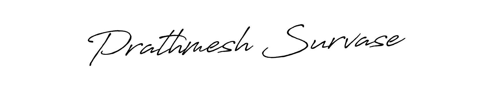 Create a beautiful signature design for name Prathmesh Survase. With this signature (Antro_Vectra_Bolder) fonts, you can make a handwritten signature for free. Prathmesh Survase signature style 7 images and pictures png