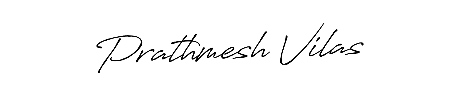 Create a beautiful signature design for name Prathmesh Vilas. With this signature (Antro_Vectra_Bolder) fonts, you can make a handwritten signature for free. Prathmesh Vilas signature style 7 images and pictures png