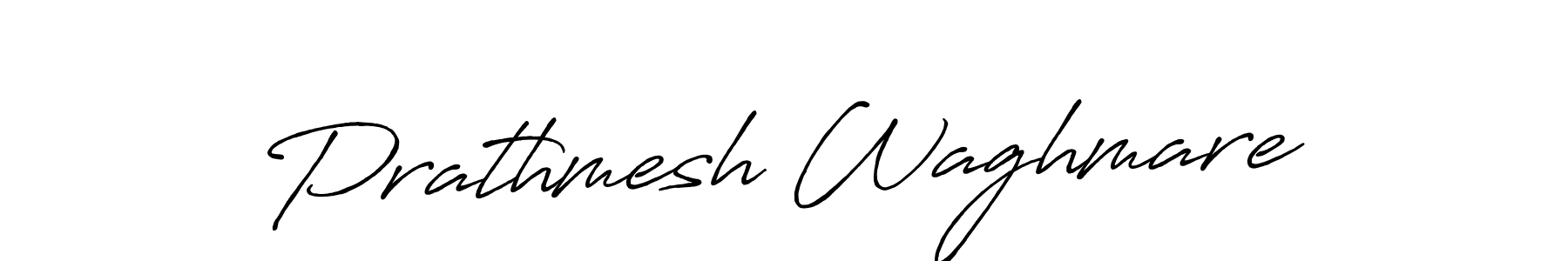 Create a beautiful signature design for name Prathmesh Waghmare. With this signature (Antro_Vectra_Bolder) fonts, you can make a handwritten signature for free. Prathmesh Waghmare signature style 7 images and pictures png