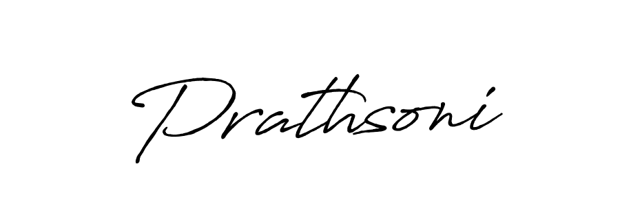 Prathsoni stylish signature style. Best Handwritten Sign (Antro_Vectra_Bolder) for my name. Handwritten Signature Collection Ideas for my name Prathsoni. Prathsoni signature style 7 images and pictures png