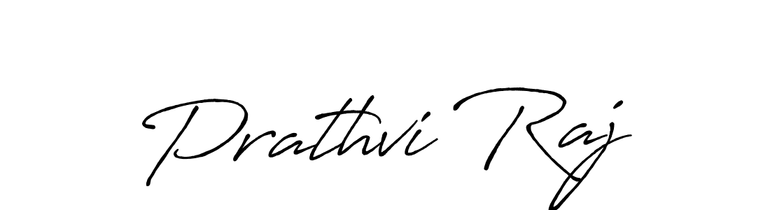 Design your own signature with our free online signature maker. With this signature software, you can create a handwritten (Antro_Vectra_Bolder) signature for name Prathvi Raj. Prathvi Raj signature style 7 images and pictures png