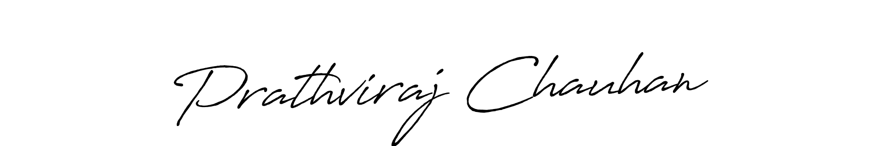 Make a beautiful signature design for name Prathviraj Chauhan. With this signature (Antro_Vectra_Bolder) style, you can create a handwritten signature for free. Prathviraj Chauhan signature style 7 images and pictures png