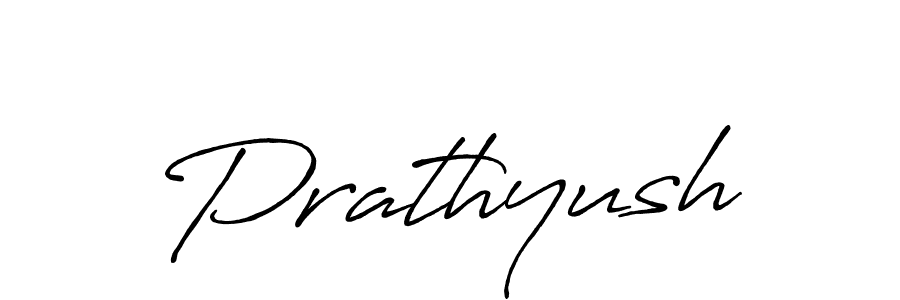 How to make Prathyush signature? Antro_Vectra_Bolder is a professional autograph style. Create handwritten signature for Prathyush name. Prathyush signature style 7 images and pictures png