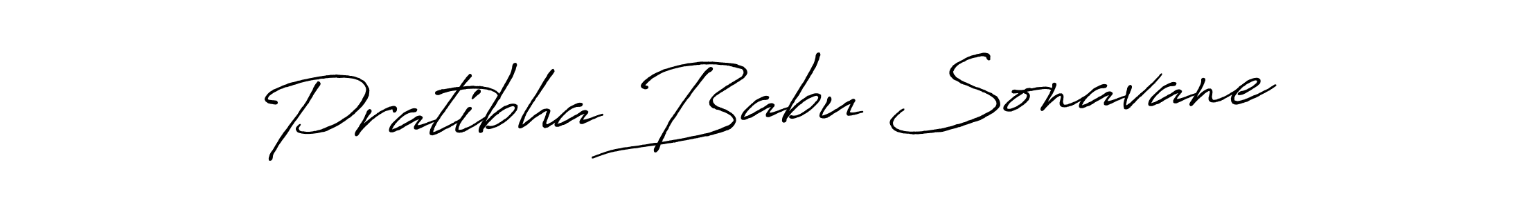 The best way (Antro_Vectra_Bolder) to make a short signature is to pick only two or three words in your name. The name Pratibha Babu Sonavane include a total of six letters. For converting this name. Pratibha Babu Sonavane signature style 7 images and pictures png