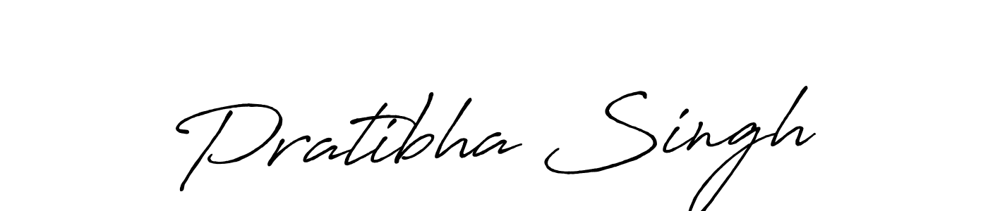 Create a beautiful signature design for name Pratibha Singh. With this signature (Antro_Vectra_Bolder) fonts, you can make a handwritten signature for free. Pratibha Singh signature style 7 images and pictures png