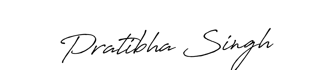 Create a beautiful signature design for name Pratibha Singh. With this signature (Antro_Vectra_Bolder) fonts, you can make a handwritten signature for free. Pratibha Singh signature style 7 images and pictures png