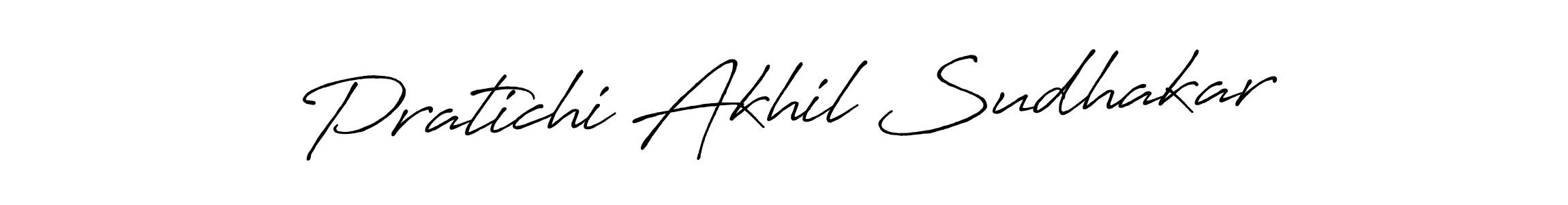 Make a beautiful signature design for name Pratichi Akhil Sudhakar. Use this online signature maker to create a handwritten signature for free. Pratichi Akhil Sudhakar signature style 7 images and pictures png