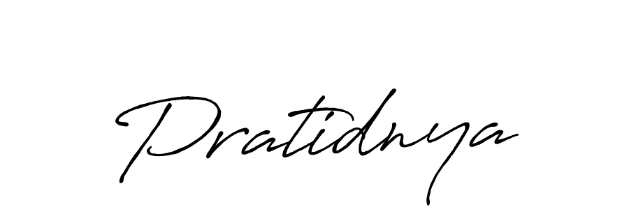 How to make Pratidnya signature? Antro_Vectra_Bolder is a professional autograph style. Create handwritten signature for Pratidnya name. Pratidnya signature style 7 images and pictures png