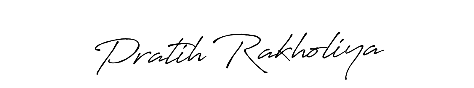 It looks lik you need a new signature style for name Pratih Rakholiya. Design unique handwritten (Antro_Vectra_Bolder) signature with our free signature maker in just a few clicks. Pratih Rakholiya signature style 7 images and pictures png