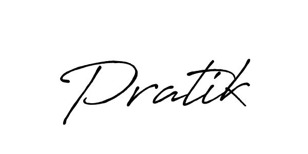 How to make Pratik name signature. Use Antro_Vectra_Bolder style for creating short signs online. This is the latest handwritten sign. Pratik signature style 7 images and pictures png