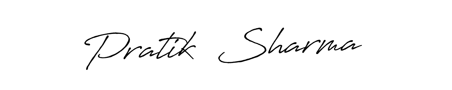 Design your own signature with our free online signature maker. With this signature software, you can create a handwritten (Antro_Vectra_Bolder) signature for name Pratik  Sharma . Pratik  Sharma  signature style 7 images and pictures png