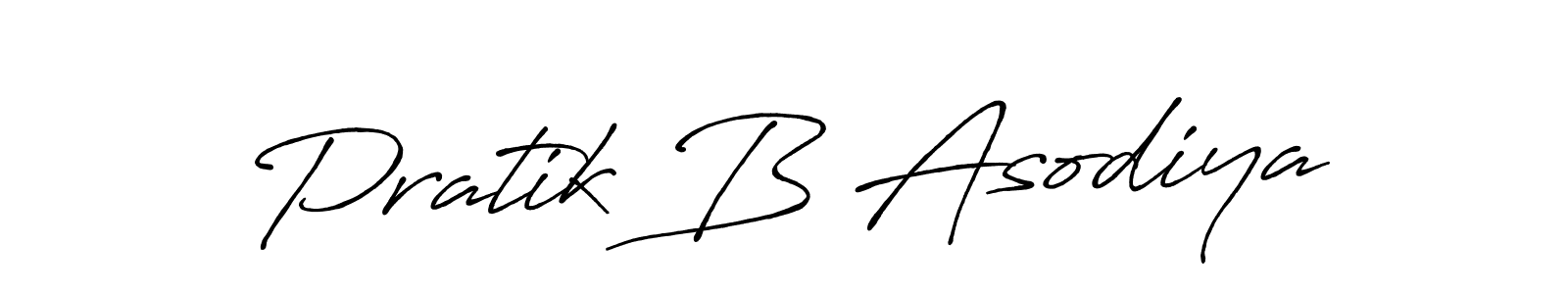 Make a short Pratik B Asodiya signature style. Manage your documents anywhere anytime using Antro_Vectra_Bolder. Create and add eSignatures, submit forms, share and send files easily. Pratik B Asodiya signature style 7 images and pictures png