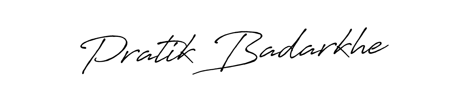 Make a beautiful signature design for name Pratik Badarkhe. Use this online signature maker to create a handwritten signature for free. Pratik Badarkhe signature style 7 images and pictures png