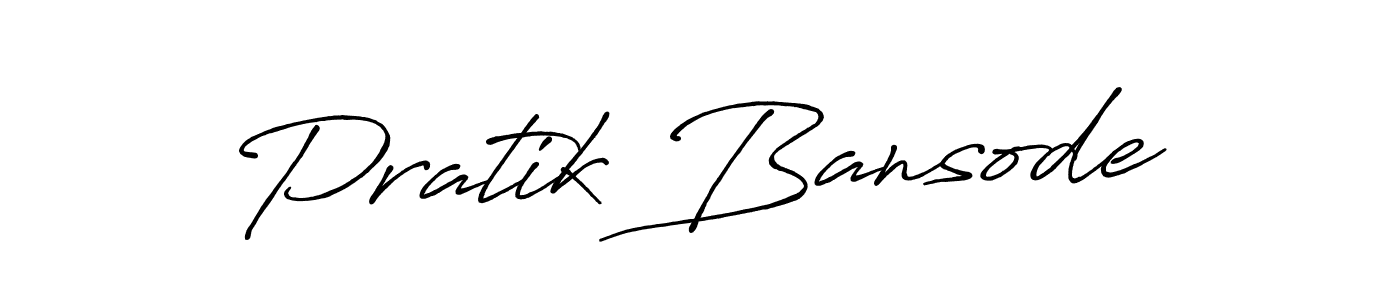 It looks lik you need a new signature style for name Pratik Bansode. Design unique handwritten (Antro_Vectra_Bolder) signature with our free signature maker in just a few clicks. Pratik Bansode signature style 7 images and pictures png