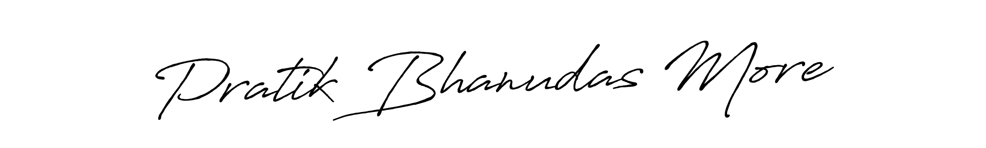 Pratik Bhanudas More stylish signature style. Best Handwritten Sign (Antro_Vectra_Bolder) for my name. Handwritten Signature Collection Ideas for my name Pratik Bhanudas More. Pratik Bhanudas More signature style 7 images and pictures png