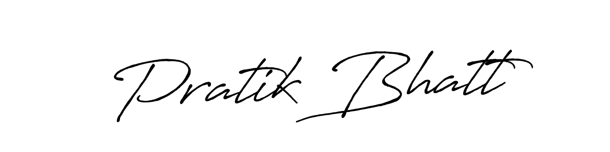 Antro_Vectra_Bolder is a professional signature style that is perfect for those who want to add a touch of class to their signature. It is also a great choice for those who want to make their signature more unique. Get Pratik Bhatt name to fancy signature for free. Pratik Bhatt signature style 7 images and pictures png