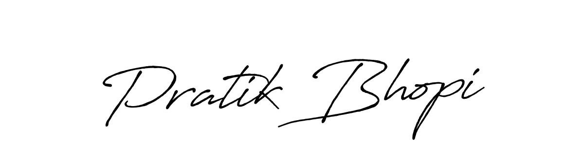 You should practise on your own different ways (Antro_Vectra_Bolder) to write your name (Pratik Bhopi) in signature. don't let someone else do it for you. Pratik Bhopi signature style 7 images and pictures png