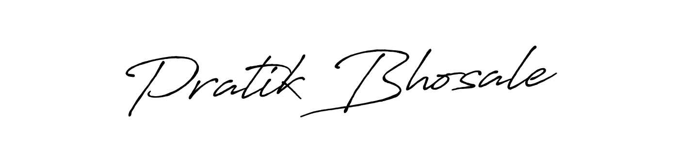 if you are searching for the best signature style for your name Pratik Bhosale. so please give up your signature search. here we have designed multiple signature styles  using Antro_Vectra_Bolder. Pratik Bhosale signature style 7 images and pictures png