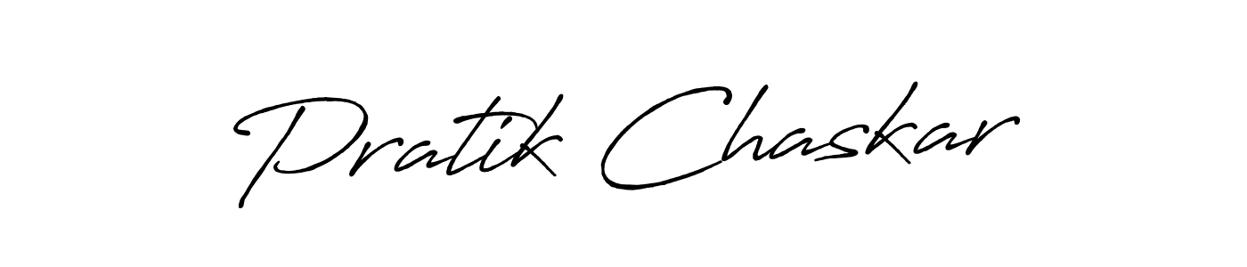 Antro_Vectra_Bolder is a professional signature style that is perfect for those who want to add a touch of class to their signature. It is also a great choice for those who want to make their signature more unique. Get Pratik Chaskar name to fancy signature for free. Pratik Chaskar signature style 7 images and pictures png