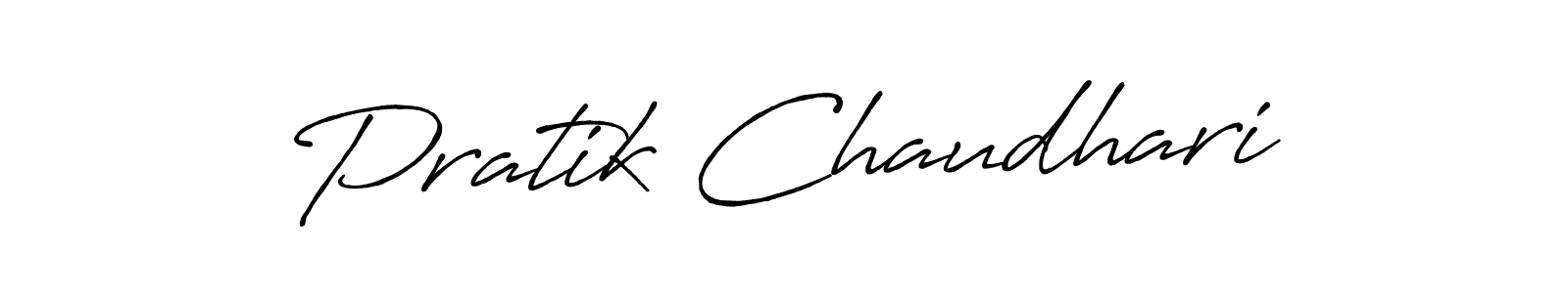 It looks lik you need a new signature style for name Pratik Chaudhari. Design unique handwritten (Antro_Vectra_Bolder) signature with our free signature maker in just a few clicks. Pratik Chaudhari signature style 7 images and pictures png