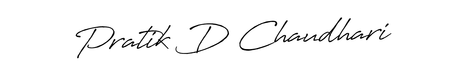Make a short Pratik D Chaudhari signature style. Manage your documents anywhere anytime using Antro_Vectra_Bolder. Create and add eSignatures, submit forms, share and send files easily. Pratik D Chaudhari signature style 7 images and pictures png