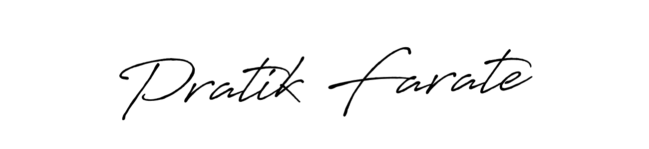 Use a signature maker to create a handwritten signature online. With this signature software, you can design (Antro_Vectra_Bolder) your own signature for name Pratik Farate. Pratik Farate signature style 7 images and pictures png